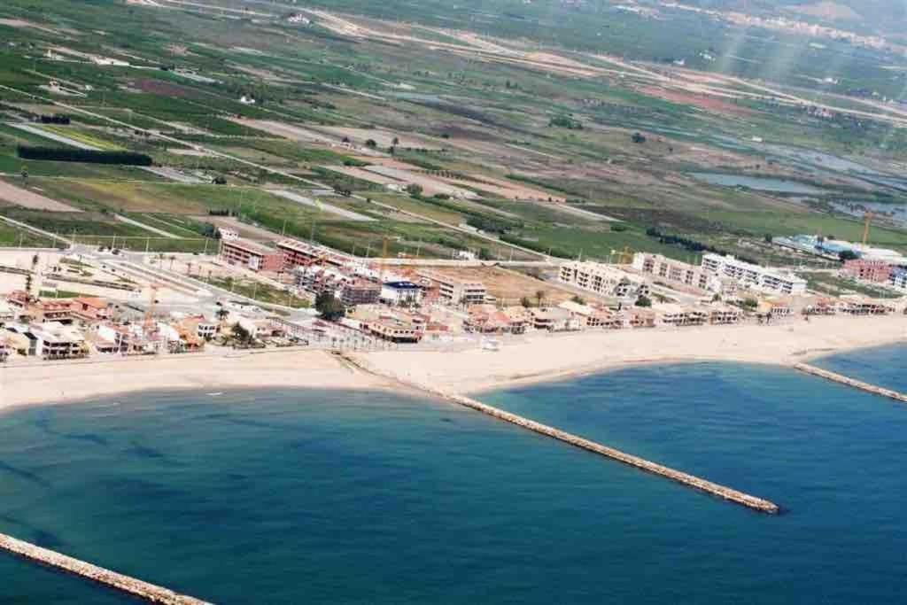 Apto Con Piscina En La Playa Cerca De Vlc Con Ac Пусоль Экстерьер фото